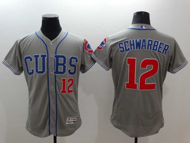 Chicago Cubs #12 Kyle Schwarber Gray 2016 Flexbase Authentic Collection Alternate Road Stitched Jersey,We sell and wholesale Chicago Cubs #12 Kyle Schwarber Gray 2016 Flexbase Authentic Collection Alternate Road Stitched Jersey on line form chian!